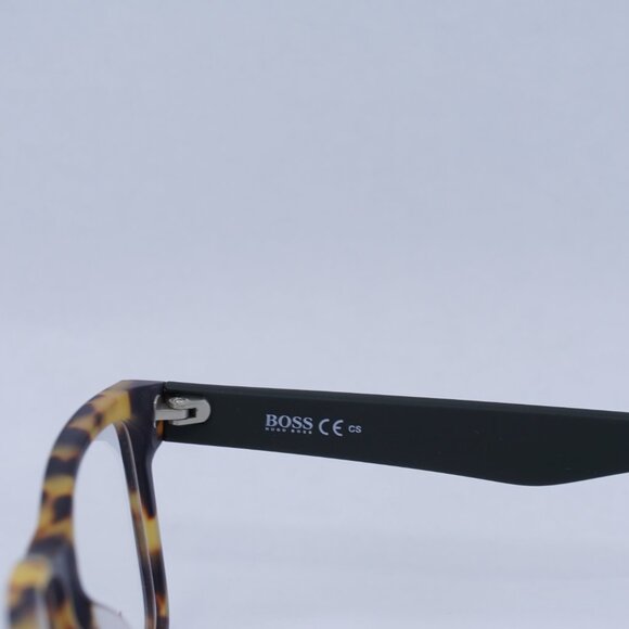 🕶️ New Hugo Boss BO 0262/F TBB  Eyeglasses - Yellow Havana Frame - Picture 7 of 13